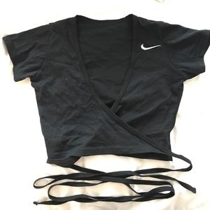 Frankie collective/nike surplice crop top